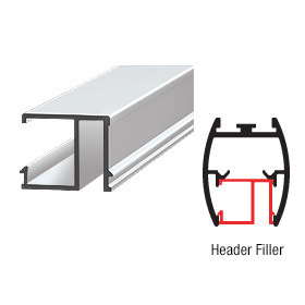 CRL Brite Anodized 72" Header Filler for CK/DK Cottage Series Sliders