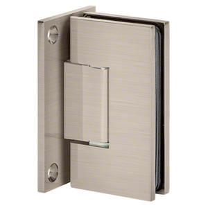 Brushed Nickel Wall Mount with Full Back Plate Adjustable Maxum Series Hinge