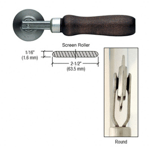 CRL Round Edge Steel Screen Roller with 2-1/2" x 1/16" Wheel