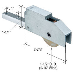 CRL 1-1/2" Outside Diameter Door Roller Assembly