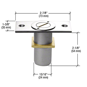 CRL Polished Chrome Dust Proof Keeper Locking Option