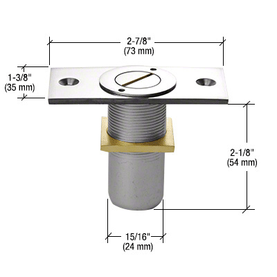 CRL Polished Chrome Dust Proof Keeper Locking Option
