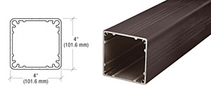 CRL Matte Bronze Standard 4" x 4" Square 42" Long Post