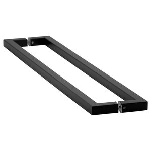 Matte Black 24" Square Series Back to Back Towel Bars