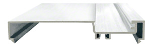 CRL-U.S. Aluminum 6" Male Split Mullion, White Kynar® Paint- 24'-2"