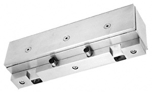 CRL Brushed Stainless Double Door Glass Transom Mount PK Series Stop/Strike - 3/4"