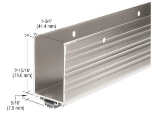 CRL Aluminum Wrap Around Door Shoe With Vinyl Weatherseal for 36" Door