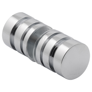 Polished Chrome Contemporary Series Knobs Back-to-Back Set