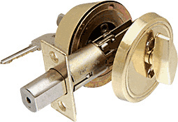 CRL Brass Single Cylinder with Thumbturn Dead Bolt