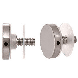 CRL 316 Brushed Stainless Clad Aluminum 1-1/2" Diameter Standoff Round Cap Assembly