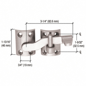 CRL 316 Brushed Stainless Tubing Latch and Strike