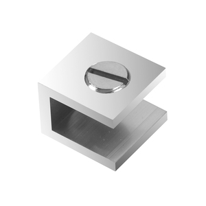 CRL Chrome Set Screw Clamp for 3/16" to 1/4" Glass - 10/Pk