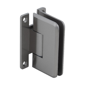 CRL Brushed Nickel Plymouth Series Wall Mount 'H' Back Plate Hinge