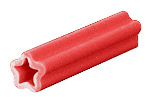 CRL Red 1/4" Straight Line Plastic Screw Anchors