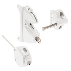 CRL White Privacy Latch with Keyed Lock
