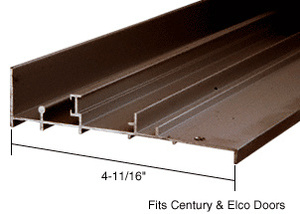 CRL Bronze OEM Replacement Patio Door Threshold for Century & Elco Doors - 4-11/16" Wide x 6' Long