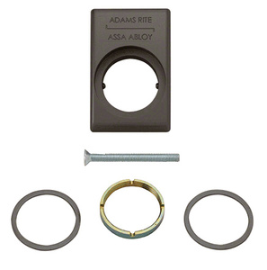 CRL Adams Rite® Bronze Anodized Mortise Cylinder Mounting Pad
