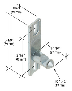 CRL 3/4" Wide Zinc Lock Keeper with 2-3/8" Screw Holes