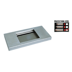 CRL Brushed Stainless Custom Size Deep Non-Ricochet Level 3 Protection Stainless Steel Shelf with Deal Tray
