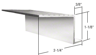 CRL Mill Aluminum 74" Retractable Screen Door Out Sill adaptor