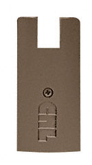 CRL Black Bronze Anodized End Cap for 4" Square Wedge-Lock® Door Rail