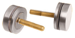 CRL Brushed Nickel Replacement Washer/Stud Kit for Single-Sided Solid Pull Handle