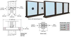 CRL Duranodic Bronze Anodized Aluminum Narrow Inset Frame Multi-Lite Special Window