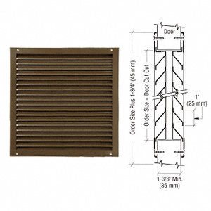 CRL 700A Series 24" x 24" Door Louver