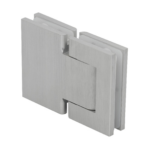 CRL Satin Anodized Vernon Oil Dynamic 180 Degree Glass-to-Glass Hinge 