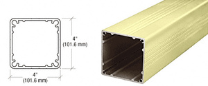 CRL Pre-Treated Aluminum Standard 4" x 4" Square 48" Long Post