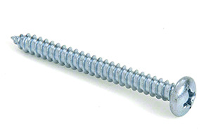 CRL-U.S. Aluminum #12 x 2" Phillips Pan Head Sheet Metal Screw - 100/Pk