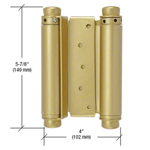 CRL Dull Brass 1" to 1-1/2" Double-Acting Spring Hinge