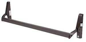 CRL Dark Bronze Cross Bar Panic Exit Device - Right Hand Reverse Bevel Rim