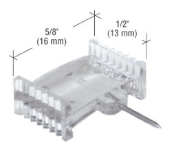 CRL Clear 5/8" x 1/2" Window Grid Retainers - Carded