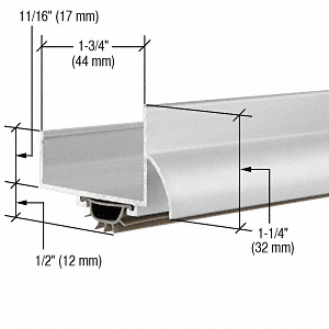 CRL 35-3/4" Aluminum U-Shape Door Bottom