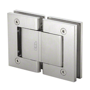 CRL Satin Anodized Vernon Oil Dynamic 180º Glass-to-Glass Hinge - Hold Open