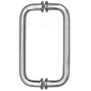 CRL Satin Chrome 8" BM Series Tubular Back-to-Back Pull Handle
