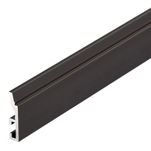 Fallbrook Matte Black Center Pivot Door Frame Filler 236" Length