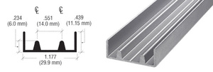 CRL Satin Anodized D594 Aluminum Lower Track