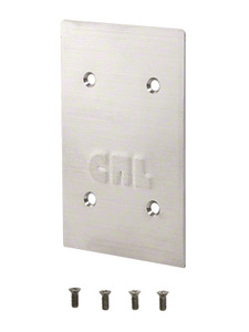 CRL 316 Brushed Stainless End Cap for 8B Series 3/4" Square Base Shoe
