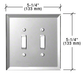 CRL Gray Double Toggle Glass Mirror Plate