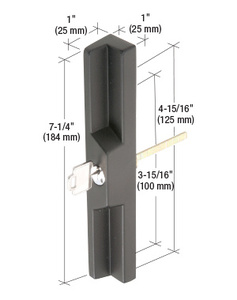 CRL Black Pull and Keyed Locking Unit