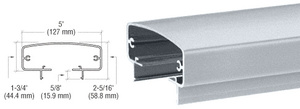 CRL Mill 400 Series 241" Top Rail