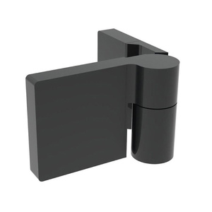 CRL Matte Black Lugano Series Wall Mount Hinge - For Left Hand Door