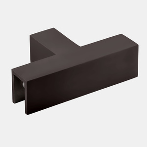 CRL Oil Rubbed Bronze 90 Degree "Sleeve Over" T-Juntion Glass Clamp