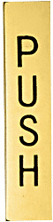 CRL Polished Brass 4-1/2" Push Indicator