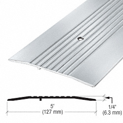 CRL 5" Aluminum Commercial Saddle Threshold - 185" Length