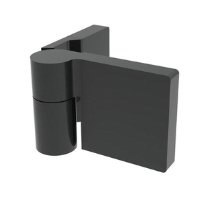 CRL Matte Black Lugano Series Wall Mount Outswing Hinge - For Right Hand Door