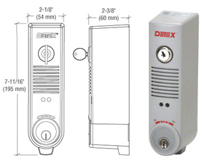 CRL DETEX® Battery Powered Surface Mount Exit Alarm