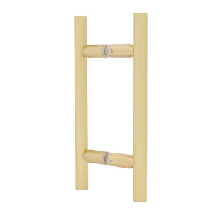 CRL Satin Brass 6" Ladder Style Back-to-Back Pull Handle